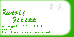 rudolf filipp business card